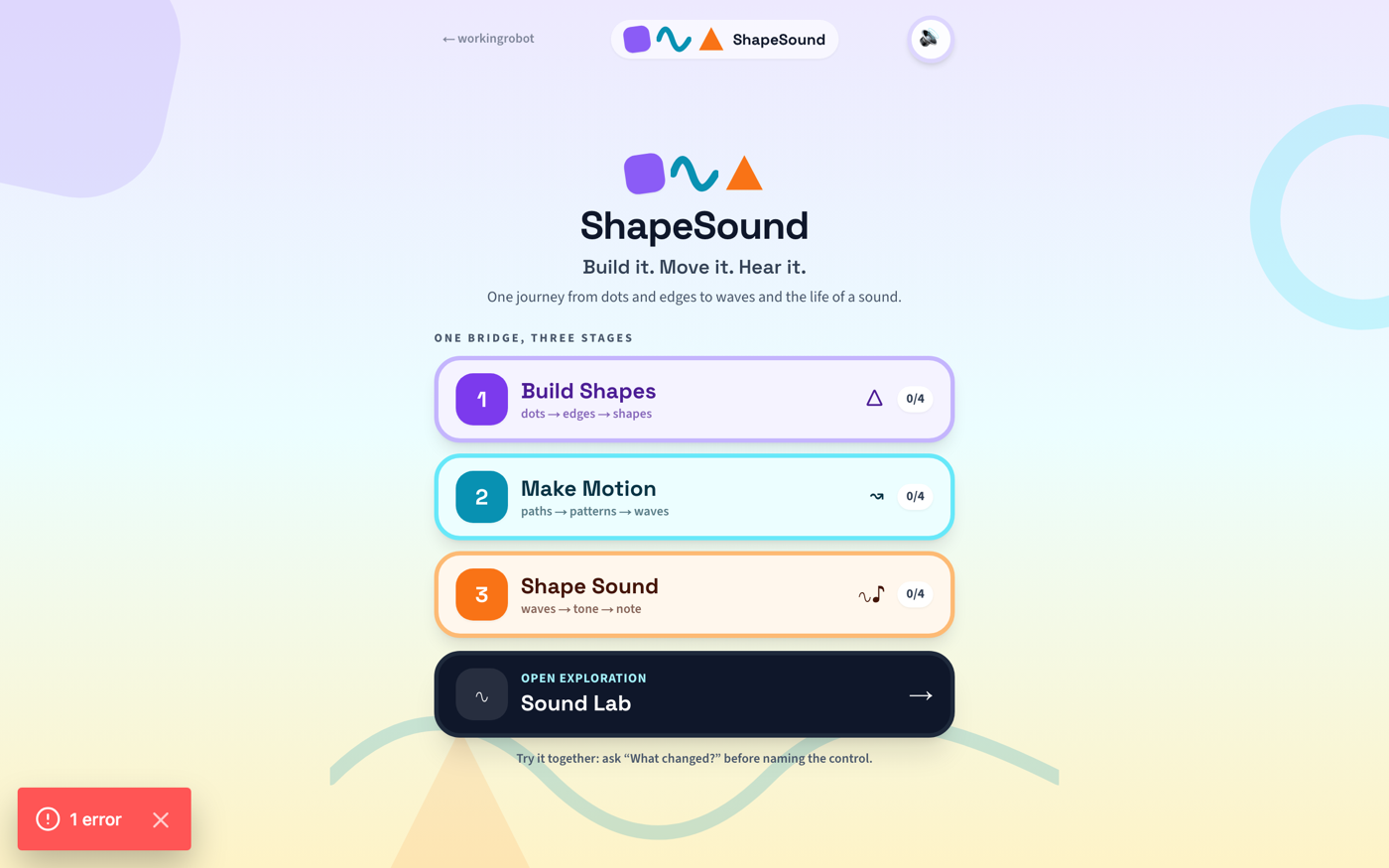 ShapeSound interface
